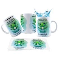 Caneca 325ml Do que adianta engolir tanto sapo se ninguém Caneca 325ml Do que adianta engolir tanto sapo se ninguém