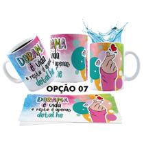 Caneca 325ml Dorama Dorameira Currículo da Dorameira K-Drama Caneca 325ml Dorama Dorameira Currículo da Dorameira K-Drama