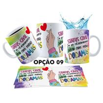 Caneca 325ml Dorama Dorameira Currículo da Dorameira K-Drama Caneca 325ml Dorama Dorameira Currículo da Dorameira K-Drama