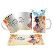 Caneca 325ml Ela é pura determinação e coragem Motivacional Caneca 325ml Ela é pura determinação e coragem Motivacional