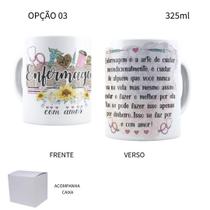 Caneca 325ml Enfermaria Enfermeira Enfermeiro