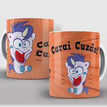 Caneca 325Ml Engraçada Carai Cuzão