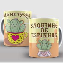 Caneca 325Ml Engraçada Não Me Toque Saquinho De Espinhos