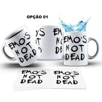 Caneca 325ml Eu sou Emo - Emo's Not Dead