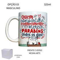 Caneca 325ml Flork 2 Professor Quem compartilha conhecimento