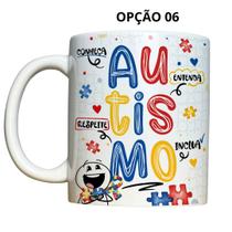 Caneca 325ml Flork Autismo TEA Transtorno Espectro Autista