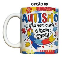 Caneca 325ml Flork Autismo TEA Transtorno Espectro Autista