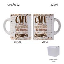 Caneca 325ML Flork Café para descoisar as coisas que estão Caneca 325ML Flork Café para descoisar as coisas que estão