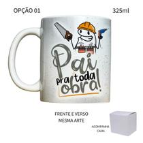 Caneca 325ml Flork Dia Dos Pais V2 Pai Pra Toda Obra!