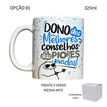 Caneca 325ml Flork Dono Dos Melhores Conselhos E Das Piores