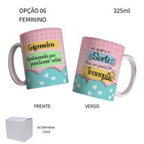 Caneca 325ml Flork Enfermeira Enfermeiro