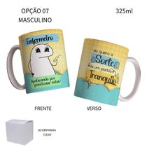 Caneca 325ml Flork Enfermeira Enfermeiro