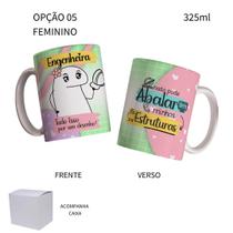 Caneca 325ml Flork Engenharia Civil Engenheiro Engenheira