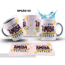 Caneca 325ml Flork Eu e minha amiga encaixando toda a fofoca