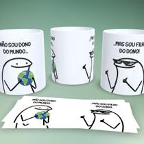 Caneca 325ML Flork Frases Estampa 26 em Porcelana Branco Outras Marcas Caneca 325ML Flork Frases Estampa 26 em Porcelana Branco Outras Marcas