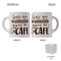 Caneca 325ML Flork gente que só funciona depois do café Caneca 325ML Flork gente que só funciona depois do café