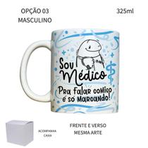 Caneca 325ml Flork Medicina Médica Médico - LARANJA E MIMOS