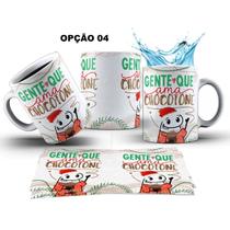 Caneca 325ml Flork Natal Troco gente chata panetone chocoton