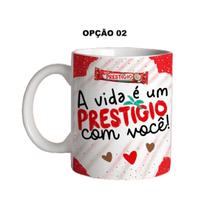 Caneca 325ml Flork Páscoa A vida é um prestígio com você!