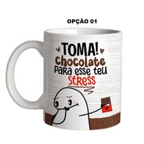 Caneca 325ml Flork Páscoa Toma Chocolate P/ Esse Teu Stress