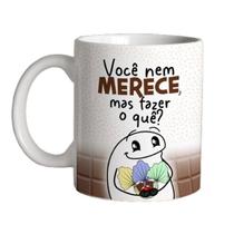 Caneca 325ml Flork Páscoa Você nem merece, mas fazer o que Caneca 325ml Flork Páscoa Você nem merece, mas fazer o que