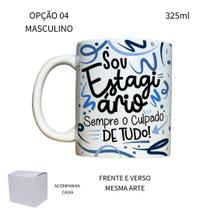 Caneca 325ml Flork Profissões Estagiário Estagiária