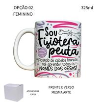 Caneca 325ml Flork Profissões Fisioterapeuta