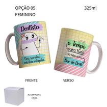 Caneca 325ml Flork Profissões Odontologia Dentista