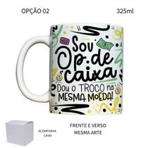 Caneca 325ml Flork Profissões Operador Operadora de Caixa