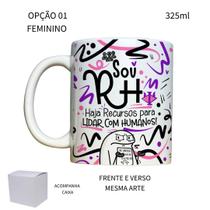 Caneca 325ml Flork Profissões RH Recursos Humanos