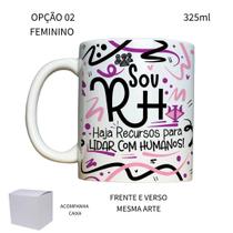 Caneca 325ml Flork Profissões RH Recursos Humanos