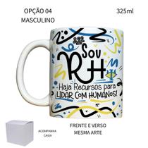 Caneca 325ml Flork Profissões RH Recursos Humanos