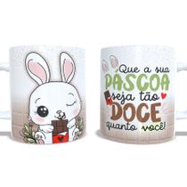 Caneca 325ml Flork Que sua páscoa seja tão doce quanto você Caneca 325ml Flork Que sua páscoa seja tão doce quanto você