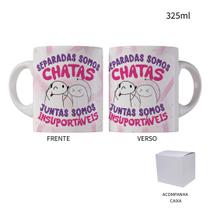 Caneca 325ml Flork Separadas Somos Chatas, Juntas Somos Caneca 325ml Flork Separadas Somos Chatas, Juntas Somos