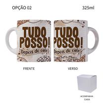 Caneca 325ML Flork Tudo Posso! Depois Do Café