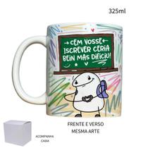 Caneca 325ml Flork V2 Professor Cem vosse iscrever ceria