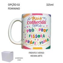 Caneca 325ml Flork V2 Professor Mais conhecido como prô prof