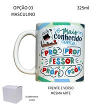 Caneca 325ml Flork V2 Professor Mais conhecido como prô prof
