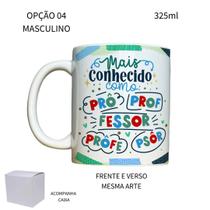 Caneca 325ml Flork V2 Professor Mais conhecido como prô prof