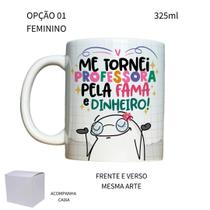 Caneca 325ml Flork V2 Professor Me tornei professora pela
