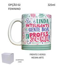 Caneca 325ml Flork V2 Professor Se é linda, inteligente