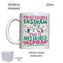 Caneca 325ml Flork V2 Professores ensinam mas os melhores