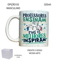 Caneca 325ml Flork V2 Professores ensinam mas os melhores