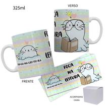 Caneca 325ml Foco Na Leitura Com Caixa
