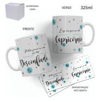 Caneca 325ML Frases Signos Minimalista Com Caixa Caneca 325ML Frases Signos Minimalista Com Caixa