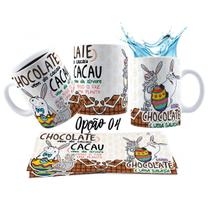 Caneca 325ml Gino Páscoa Toma chocolate pra acalmar esse teu estresse
