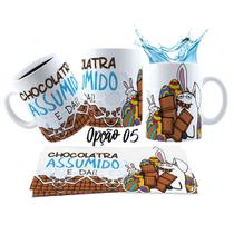 Caneca 325ml Gino Páscoa Toma chocolate pra acalmar esse teu estresse
