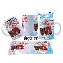 Caneca 325ml Gino Páscoa Toma chocolate pra acalmar esse teu estresse