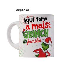 Caneca 325ml Grinch Natal Não toque na minha caneca