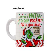 Caneca 325ml Grinch Natal Não toque na minha caneca Caneca 325ml Grinch Natal Não toque na minha caneca